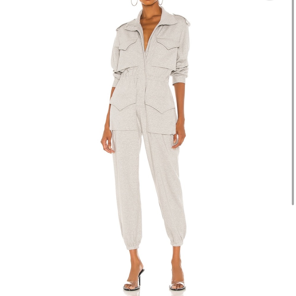 NWOT Norma Kamali Turtle Cargo Jumpsuit FITS LIKE XS/S.